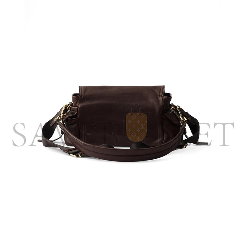 PRADA EXPLORE MEDIUM NAPPA LEATHER SHOULDER BAG WITH FLAP 1BD394 (30*14*10cm)